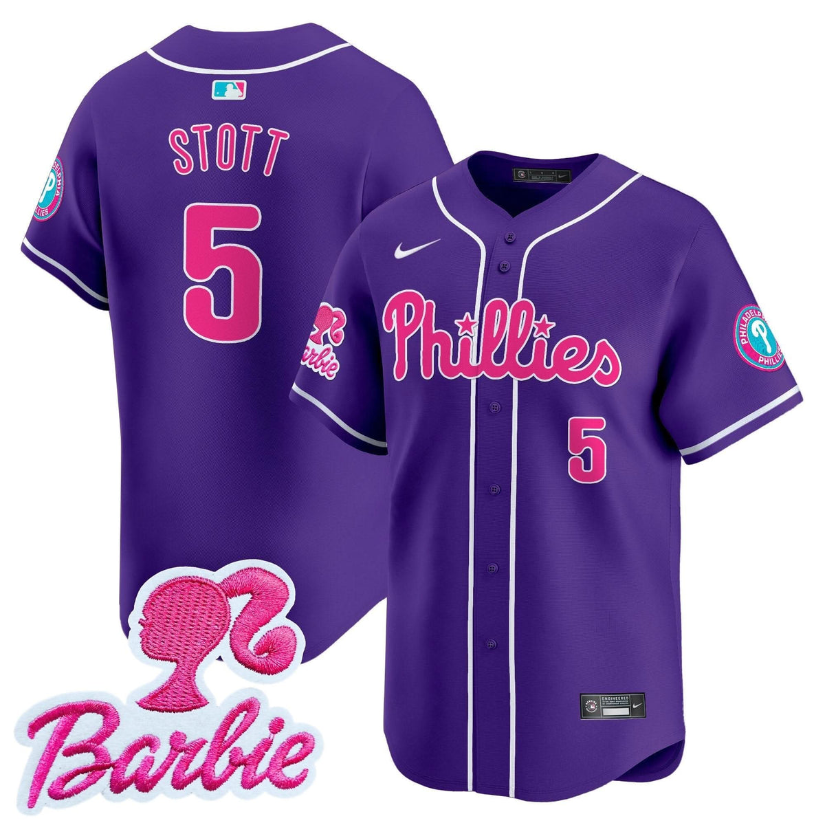 PP Barbie Patch Vapor Premier Limited Jersey - Stitched